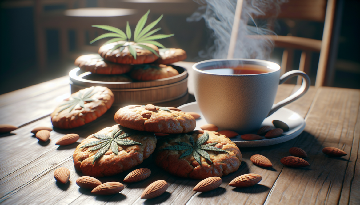 Recette de biscuits au CBD et aux amandes pour accompagner un thé
