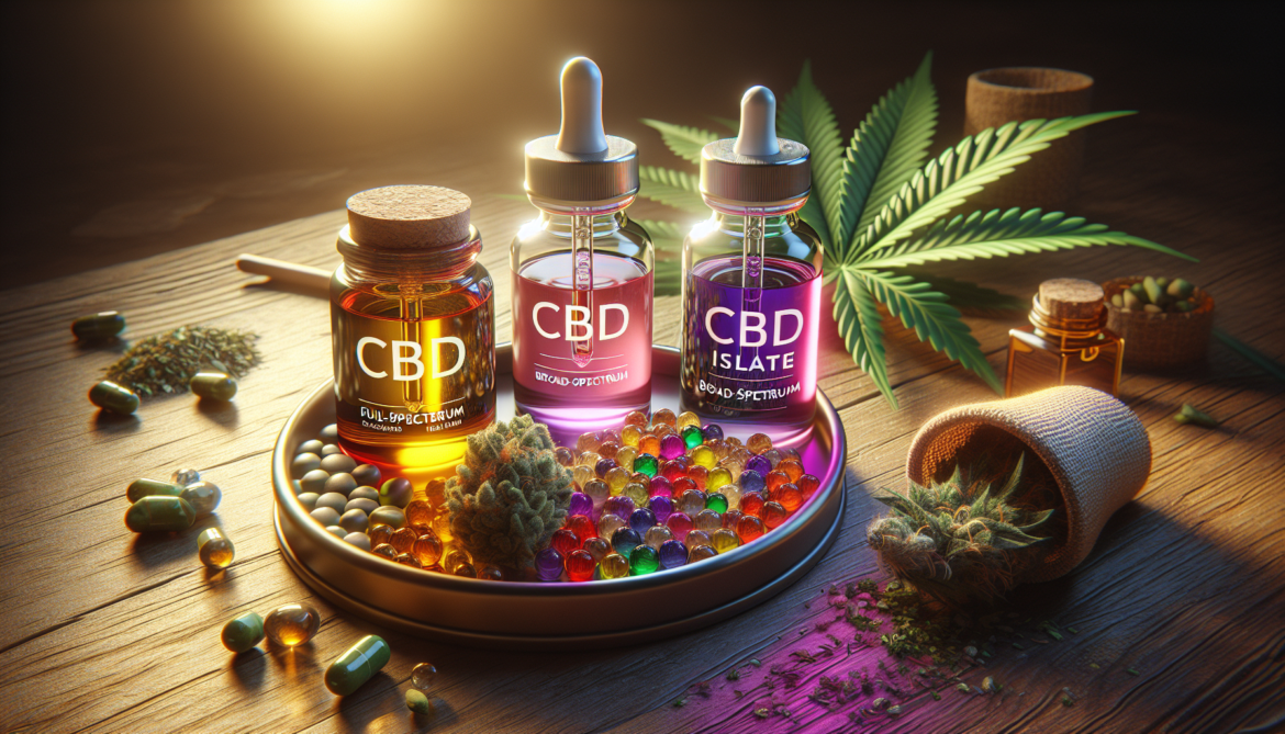 Comparatif des huiles CBD full-spectrum, broad-spectrum et isolat
